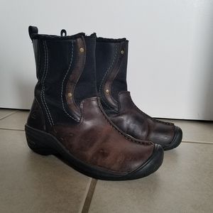 Keen Chester Brown Pull On Leather Winter Boots